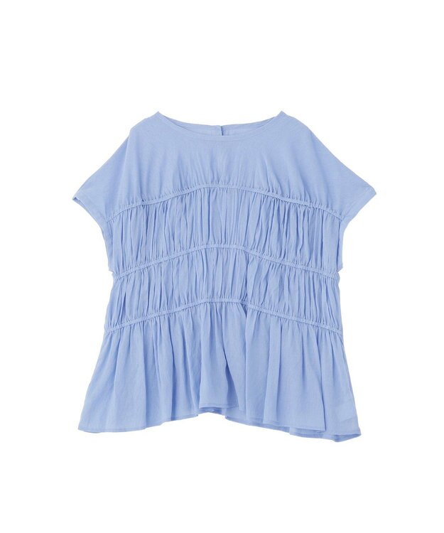 CRAFT STANDARD BOUTIQUE ヴィンテージボイルギャザーブラウス Sax