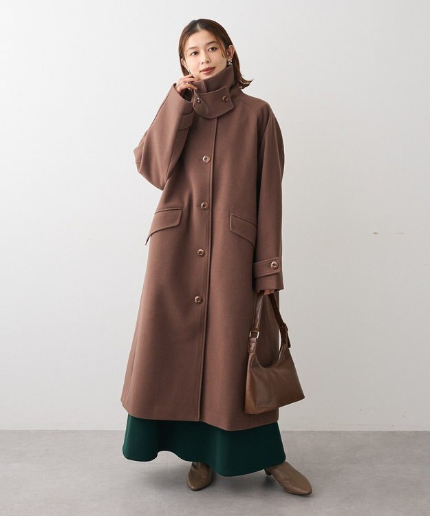 Green Parks ２ＷＡＹステンカラーロングコート Mocha