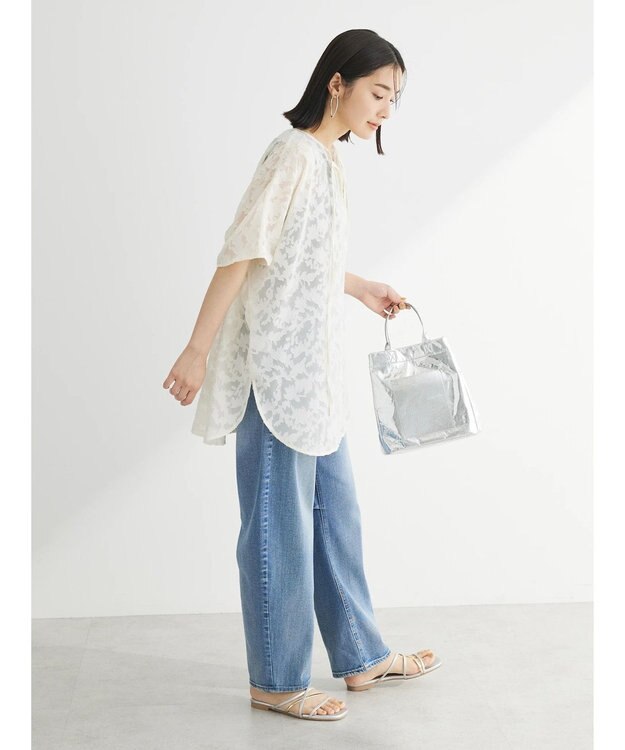 Green Parks ２ＷＡＹ　ジャガードチュニック Ivory