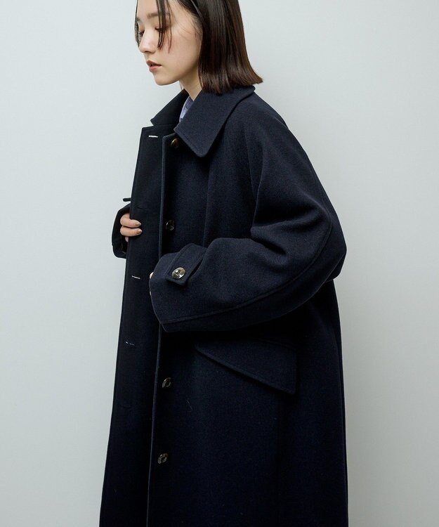 Green Parks ２ＷＡＹステンカラーロングコート Dark Navy