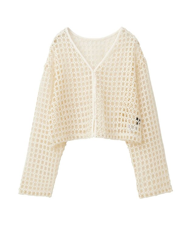 Green Parks ・ＳＵＧＡＲ　ＳＰＯＯＮ　２ｗａｙフラワーメッシュカーデ Ivory