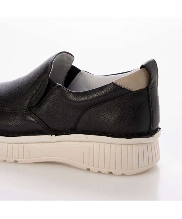 ing <ing>【サスティナブル】厚底スリッポンスニーカー ブラック