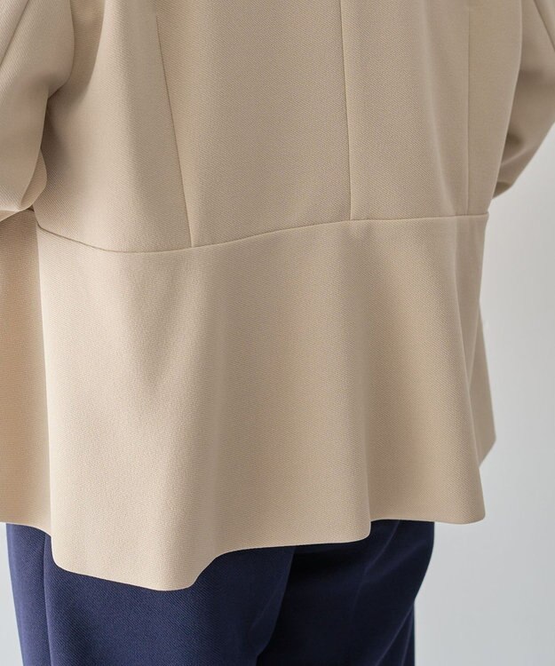 Green Parks Ｏ．洗えてストレッチ　ノーカラージャケット Light Beige