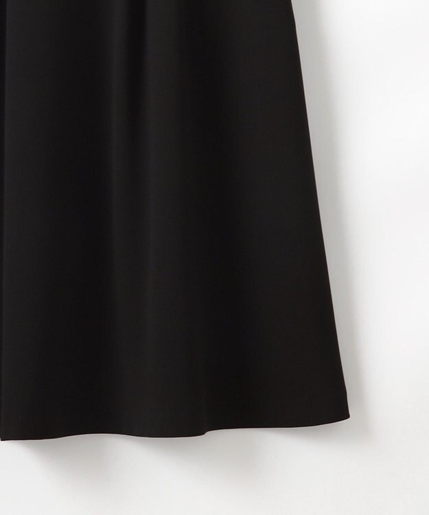 組曲 NOIR 【洗える】ウォッシャブルストレッチバックサテン ジャケット＋ワンピース ブラック系