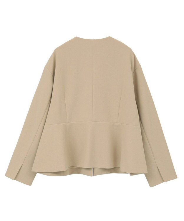 Green Parks Ｏ．洗えてストレッチ　ノーカラージャケット Light Beige