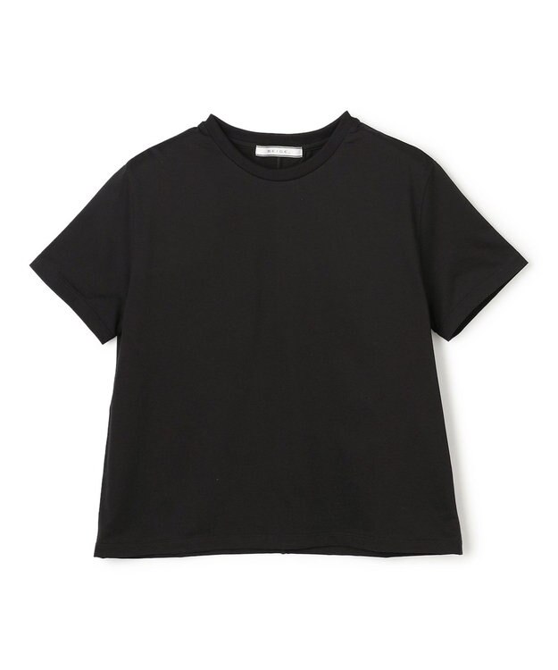 BEIGE， DIOP / スビンコットン クロップドTシャツ Black