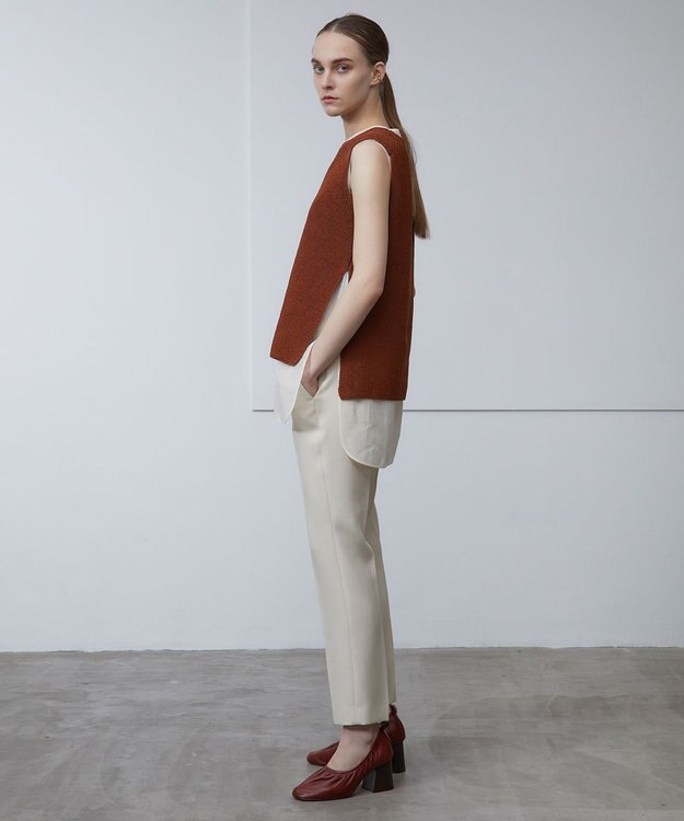 BEIGE， BARR / ノースリーブニット Amber