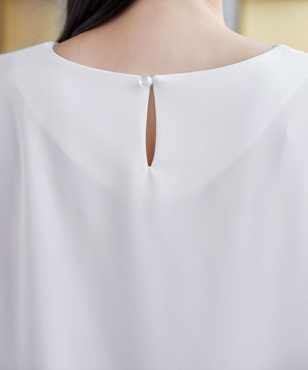 Tiaclasse L 【ブラウス×パンツ2点ット】フリルデザインセットアップ オフホワイト