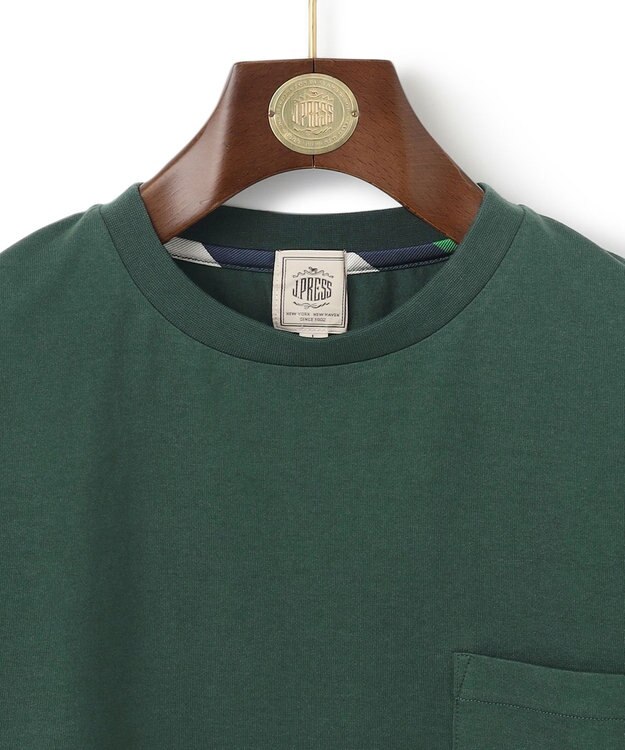 J.PRESS MEN バックプリントTシャツ グリーン系