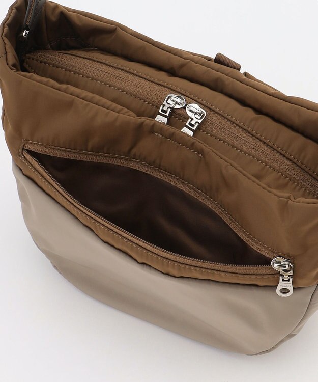 Y'SACCS ドローストリング コンビカラーショルダー mini チョコ