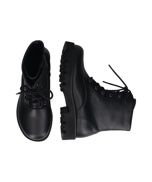 Bridget Birkin 【PARADIS COULEUR】オブリークトウレースアップブーツ ブラック