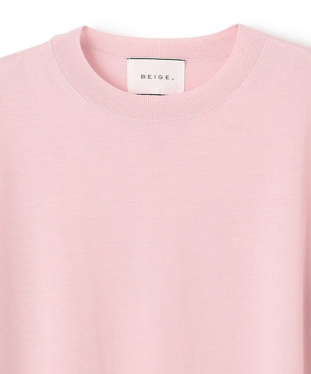 BEIGE， 【洗える】LA MONNAIE / クルーネックニット Pink