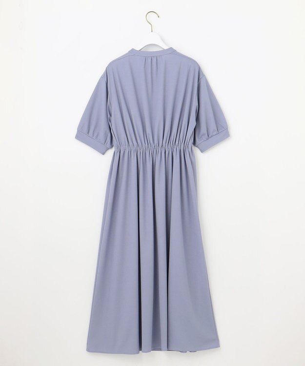 ANY SIS 【洗える】カナパジャージー ワンピース ライトブルー