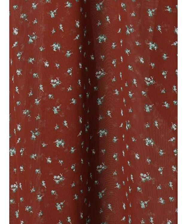 Te chichi パターンアソートシフォンボウタイブラウス《2025Autumn catalog vol.2 item》 ボルドー