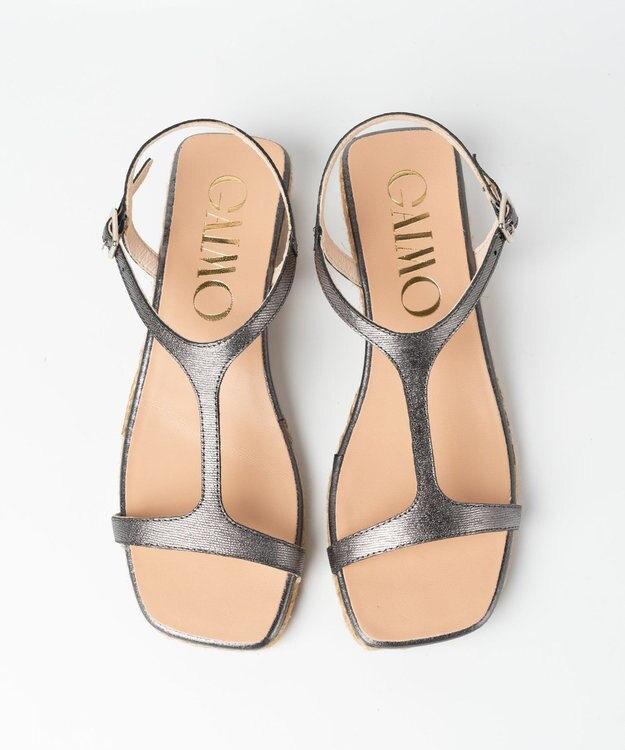 gaimo 【GAIMO/ガイモ】スクエアトゥストラップサンダル/ANDREI-US ダークグレー