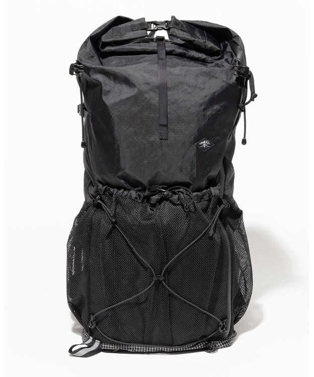 JOSEPH ABBOUD MOUNTAIN 【軽量/ECO撥水/サスティナブル素材/サコッシュが取り外せる】リサイクルリップストップ バックパック 33L ブラック系