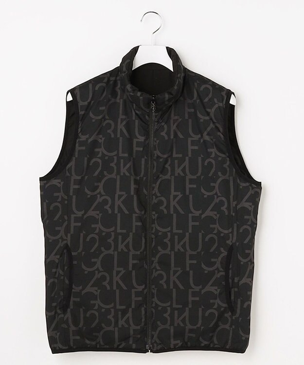 23区GOLF 【MEN】中綿リバーシブルベスト ブラック系