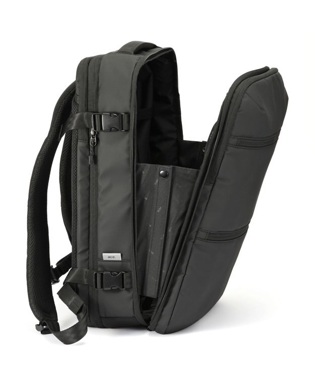 ACE BAGS & LUGGAGE 【真空圧縮】 ace. スペースオプト リュックサック B4サイズ 15.6インチPC 17901 エース ブラック