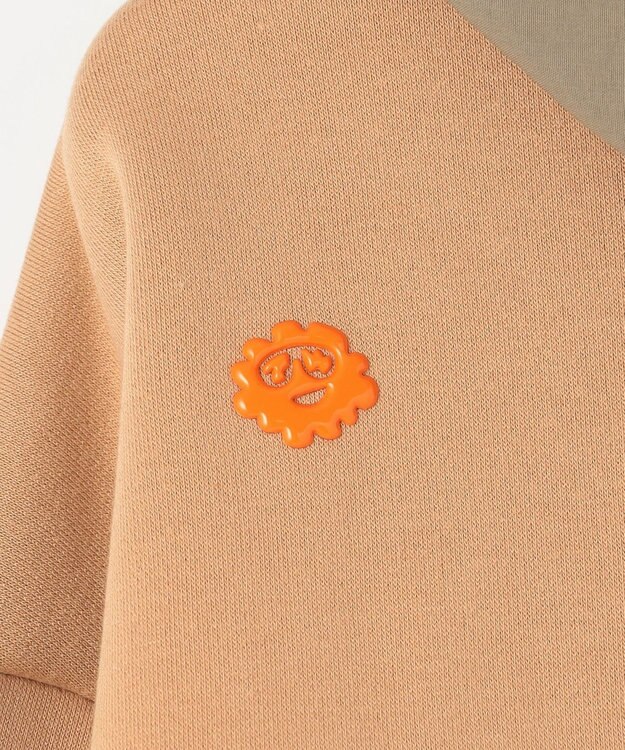 PW CIRCULUS 【WOMEN】裏毛ジップアップフーディー ベージュ系