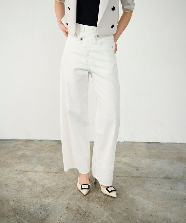 美品☆Deuxieme Classe OLBIA RIB リブパンツ38 グレー 美品☆Deuxieme Classe OLBIA RIB リブパンツ38 グレー