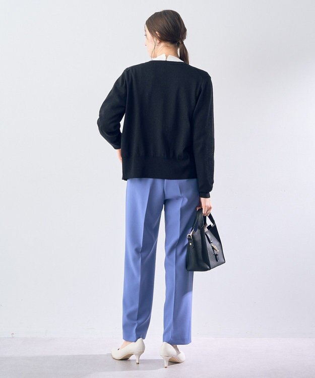 YECCA VECCA ラメ混クルーネックカーディガン Pink