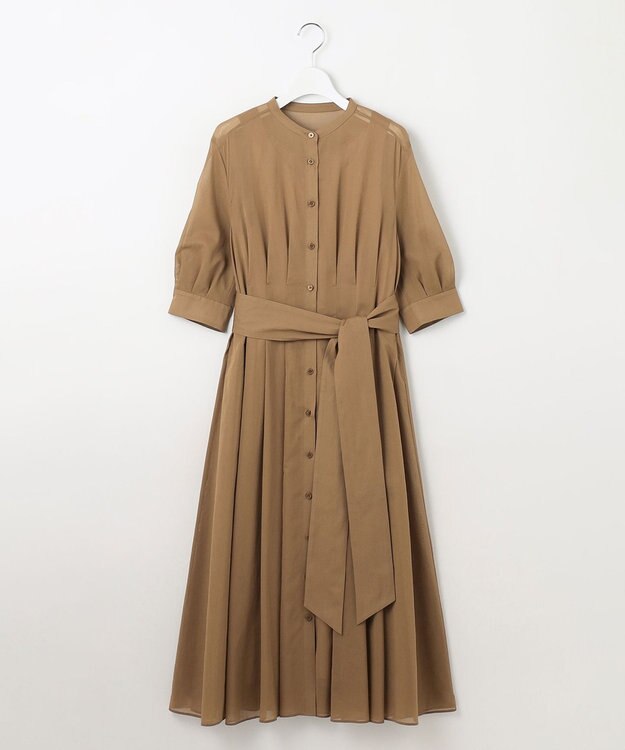 自由区 S 【洗える】シアー ドレス シナモン