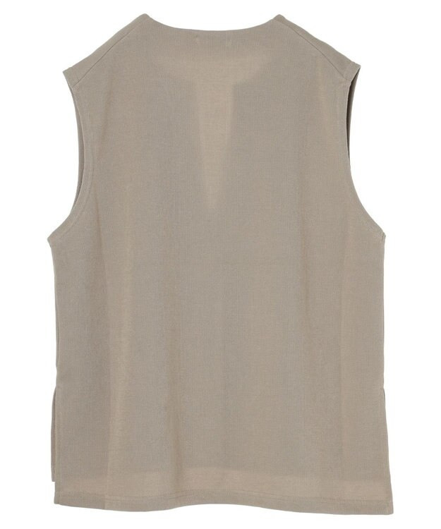 CRAFT STANDARD BOUTIQUE スキッパーカットベスト Gray Beige