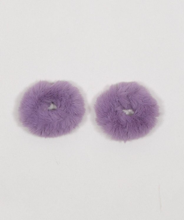 WEGO L2Pファーヘアゴム パープル