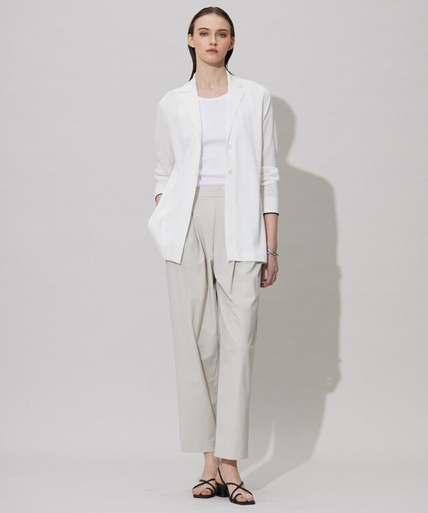 ICB 【洗える】オーガニックリブタンク カットソー オフホワイト系