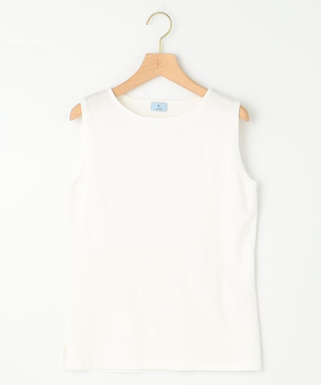 組曲 【WEB限定カラーあり】ニットタンクトップ アイボリー系