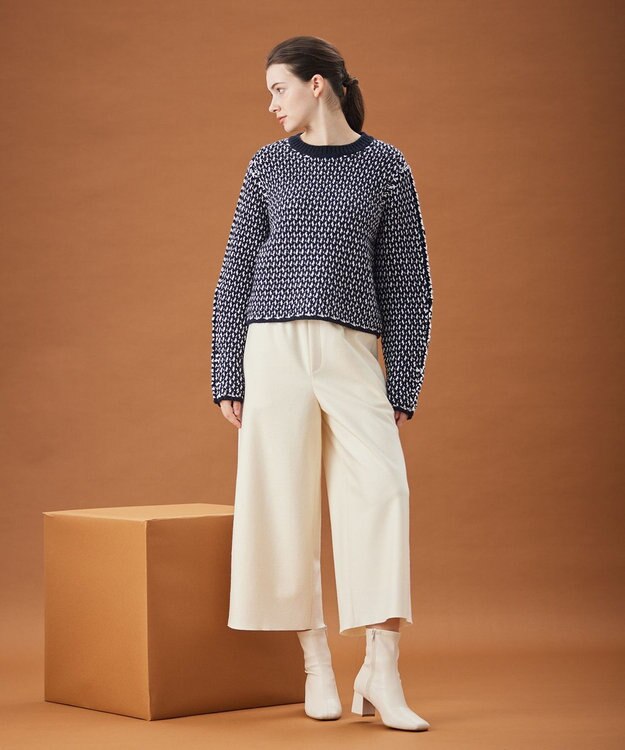 BEIGE， 【L-size】CORBY / ワイドパンツ Off White