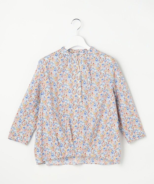 J.PRESS LADIES S Liberty Rachel & Michelle バンドカラー ブラウス サックス系