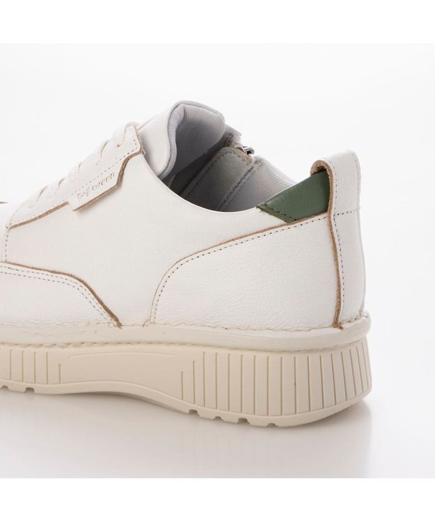 ing <ing>【サスティナブル】厚底レースアップスニーカー ホワイト