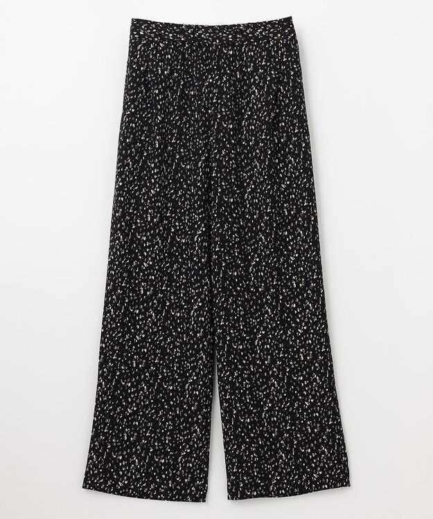 ANY L 【洗濯機可/ウエストゴム】プリントパンツ ブラックベース