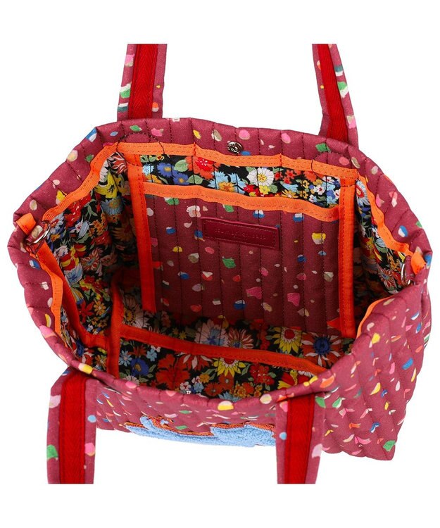 tsumori chisato CARRY きらネコてんてん ハンドバッグ 2way ショルダーバッグ ボルドー