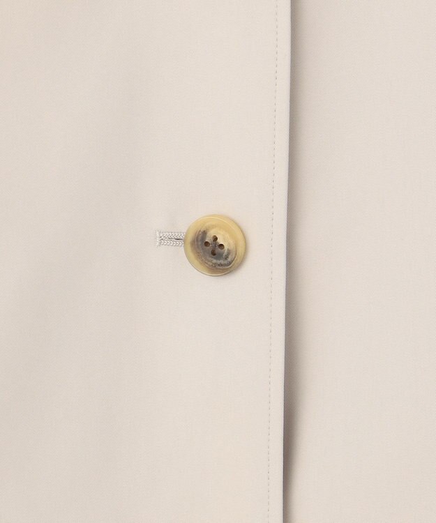 J.PRESS LADIES L 【WEB限定カラーあり・撥水】80/2 T/C ツイル ステンカラー ロングコート ライトグレー系