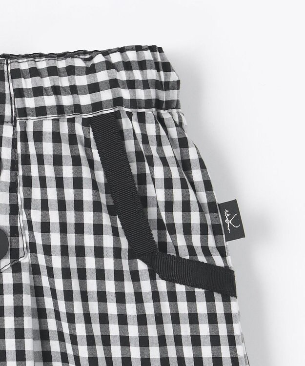 組曲 KIDS 【110-140cm】ギンガム パンツ ブラック系3