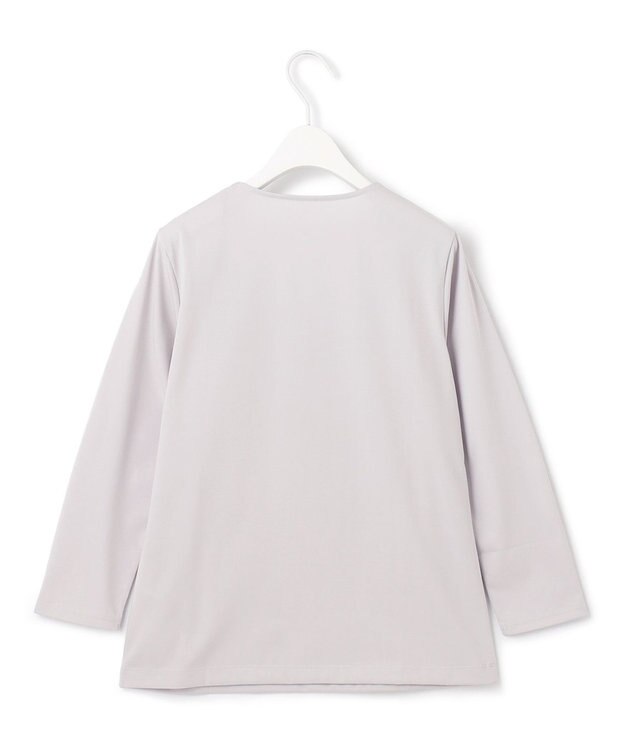 ICB 【洗える】 スーペリアジャージー Vネックプルオーバー ライトグレー系