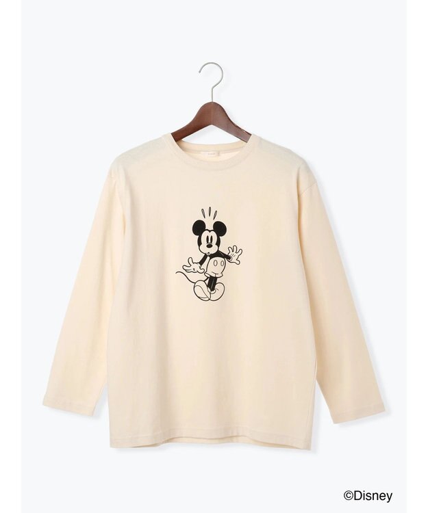 Te chichi 【Disney】ミッキー/フロッキープリントロンT ベージュ