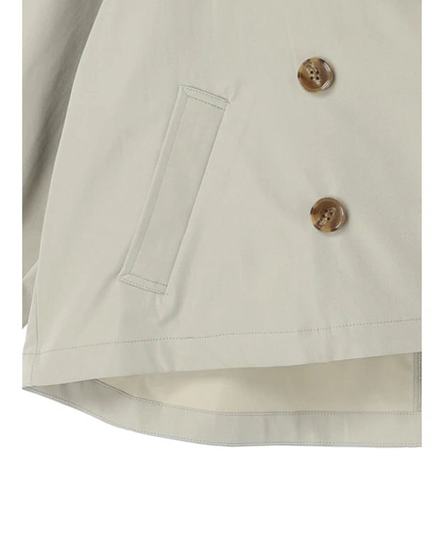 earth music&ecology ショートトレンチコート Light Khaki