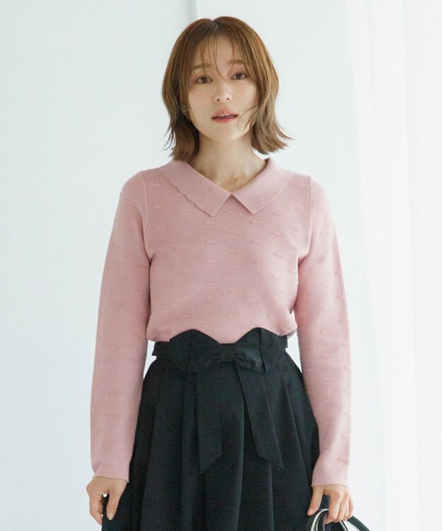 TOCCA 【chayさん着用】RIBBON BLOOM プルオーバー ピンク系