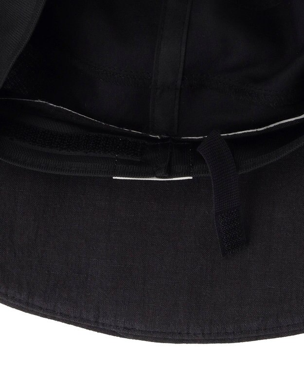 MOONBAT 【帽子】フルラ (FURLA) 広つばハット　同色ロゴ刺繍 サイズ調整 チャコールグレー