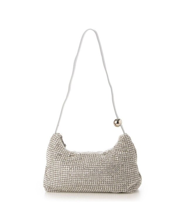 UNBILLION カシュカシュ cachecache / ワンハンドルメタリックビーズバッグ シルバー