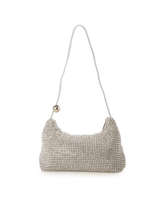 UNBILLION カシュカシュ cachecache / ワンハンドルメタリックビーズバッグ シルバー