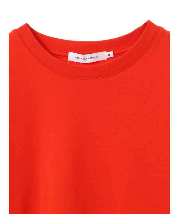 AMERICAN HOLIC 異素材ショルダー切替カットプルオーバー Red