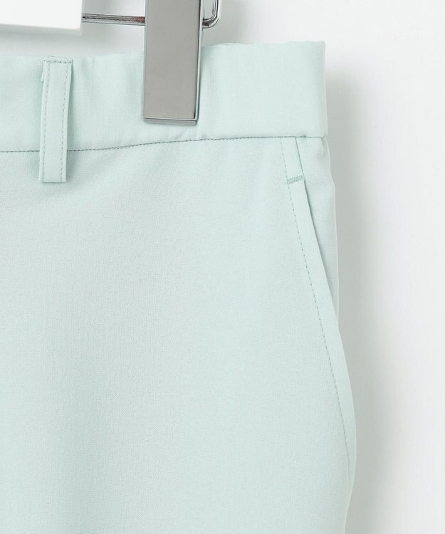 自由区 S 【セットアップ対応・UVカット・接触冷感・洗える】ライトストレッチテーパード パンツ サックス