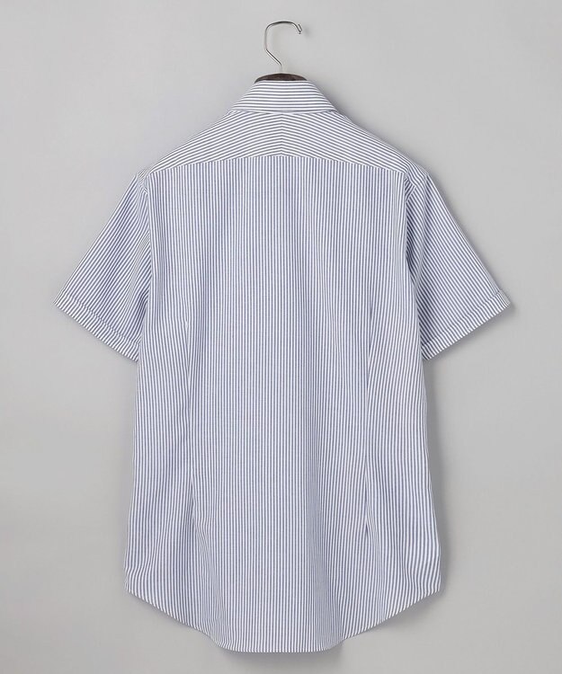 GOTAIRIKU 春夏向け【形態安定】SUMMERPREMIUMPLEATS_セミワイドカラー 半袖ドレスシャツ(26年限定色) 26年限定色/サックスブルー×ストライプ
