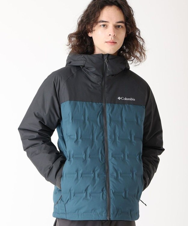 Columbia Columbia/ グランドトレックIIIダウンフーデッドジャケット /コロンビア Everblue、 Shark
