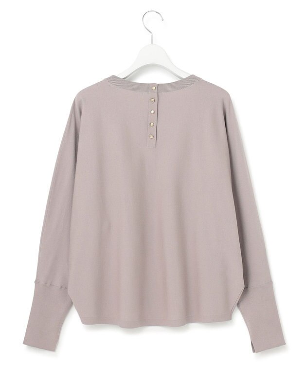 23区 【洗える/ご好評につきカラー追加】ヴィスコースストレッチ ドルマン ニット ライトグレー系