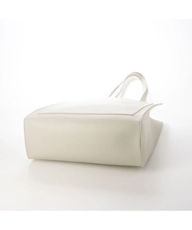 UNBILLION cachecache WEB限定シンセティックレザーフロントポケットトート ライトグレー